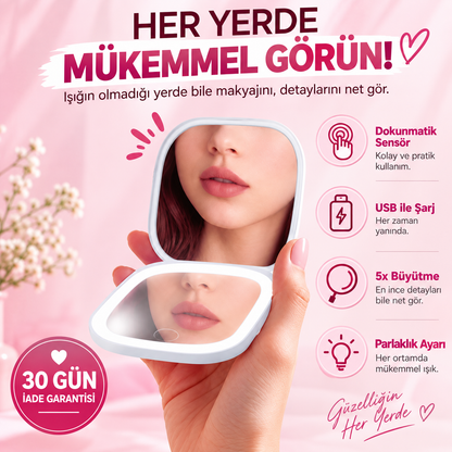 Melissa™ Işıklı Cep Aynası
