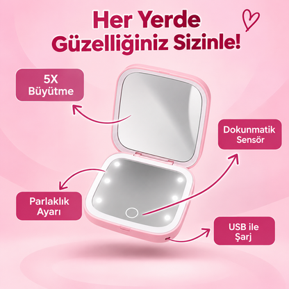 Melissa™ Işıklı Cep Aynası